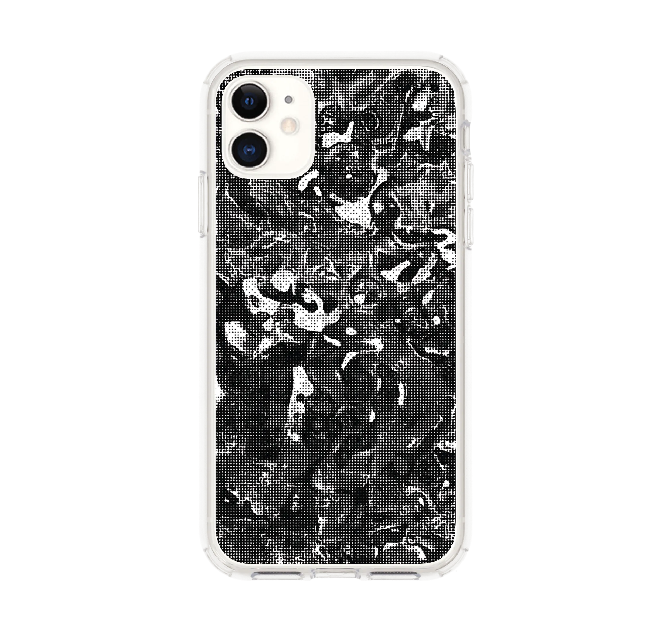 เคสใส iphone 11 คลื่นสะท้อนสีขาวดำ